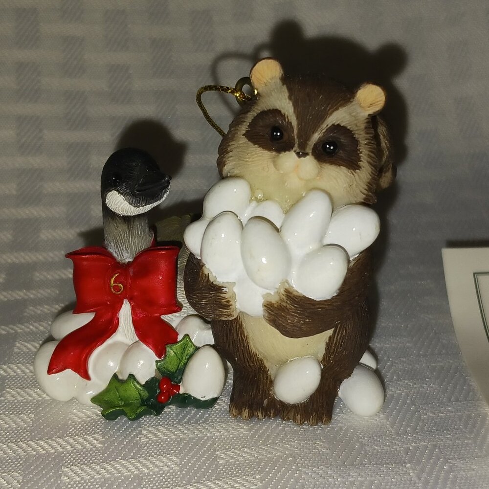 Six Geese-A-Laying Charming Tails Christmas Ornament by Fitz and Floyd